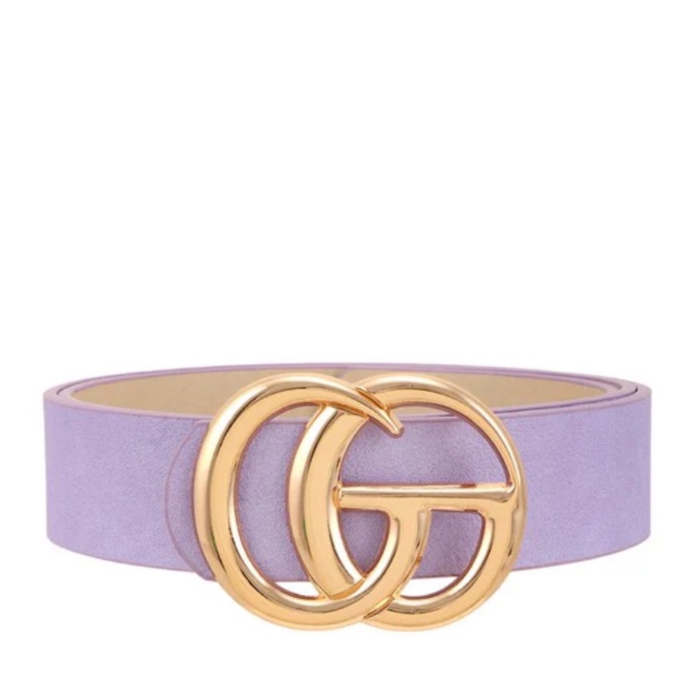 Gorgeous Lavender Designer Inspired Belt